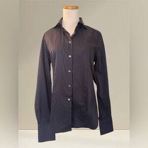 🆕 [Lands’ End] Black Coolmax Long Sleeve Essential Shirt Sz: 10